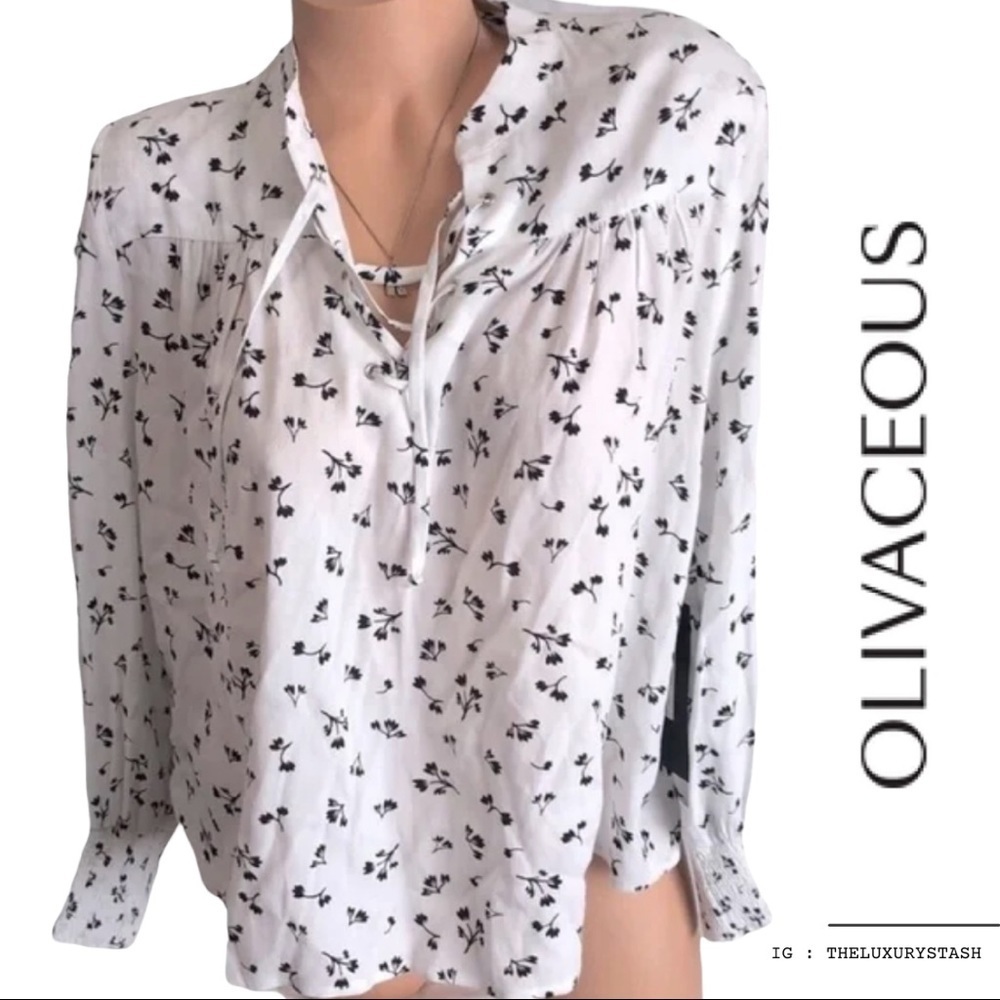 ⚫️ OLIVACEOUS LONG SLEEVES BLOUSE​​